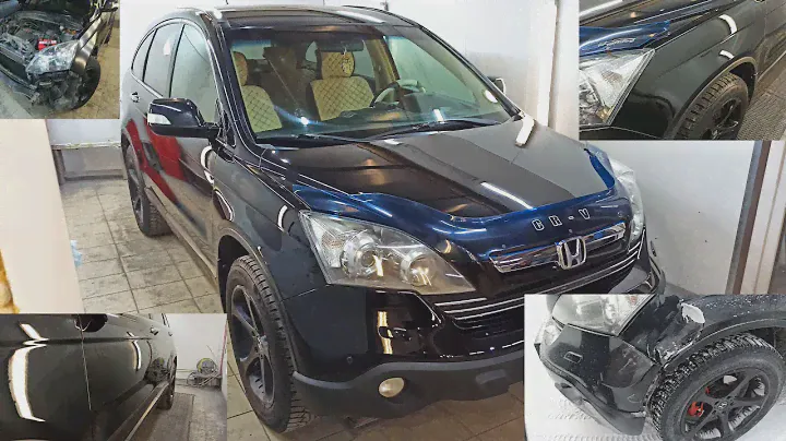 Ремонт, окраска, обработка кузова Honda CR-V 2008 г.в. керамикой Hikari Diamond 9h